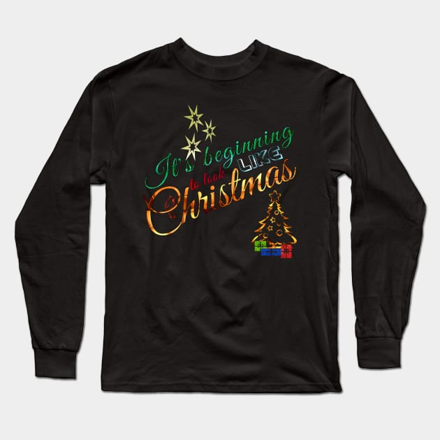 It's beginning to look like Christmas Long Sleeve T-Shirt by Vinto fashion 